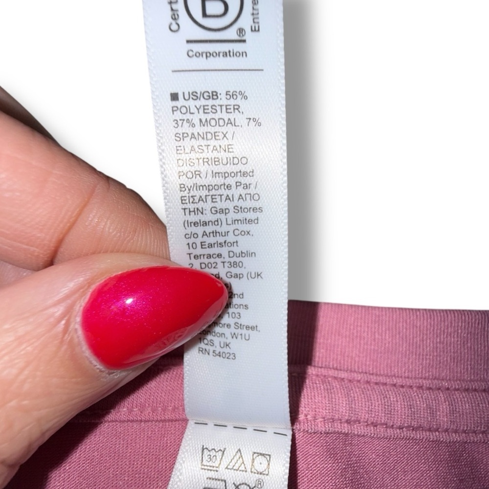 ATHLETA Essential V-Neck Long-Sleeve Top - Antique Rose XL - Picture 6 of 14